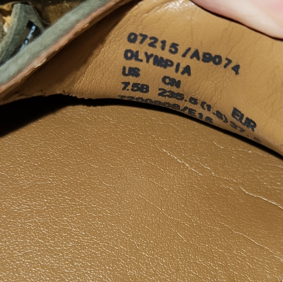 Coach Olympia Suede Moss Green Loafer Shoes 7.5 - Picture 8 of 9